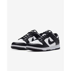 NIB Nike Dunk Low Top Retro Panda Sneakers, Black/White, Sz. 6